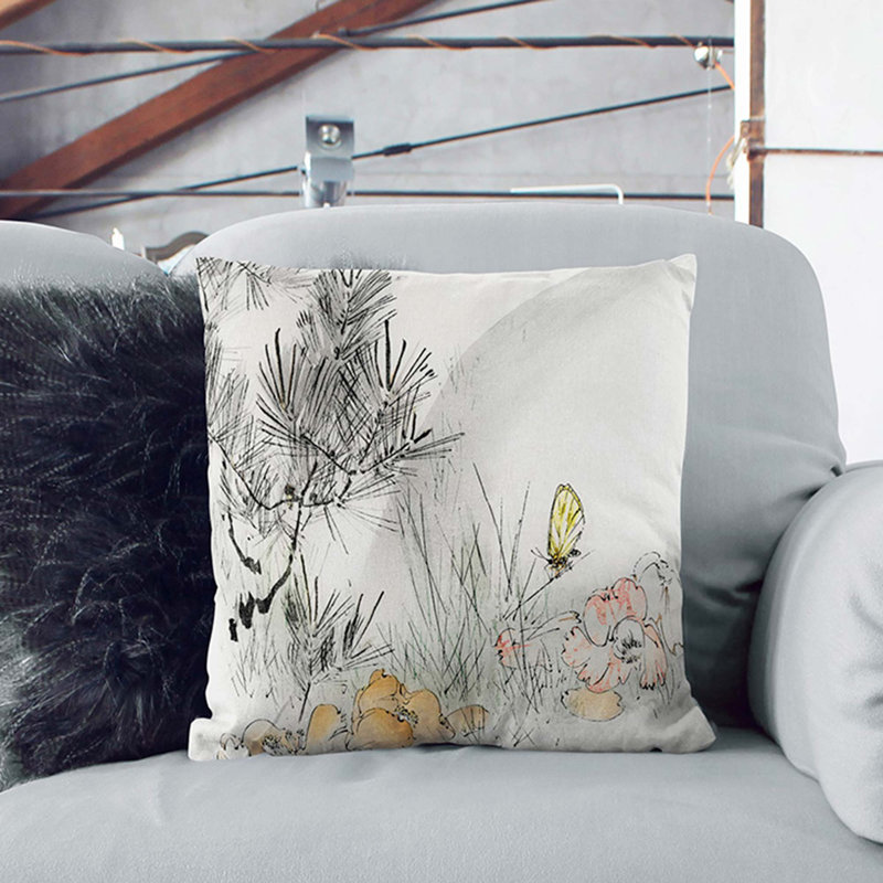 Square Throw Cushion, 55cm H x 55cm W x 20cm D