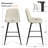 Nelda 26" Upholstered Low Back Counter Stool-539946768
