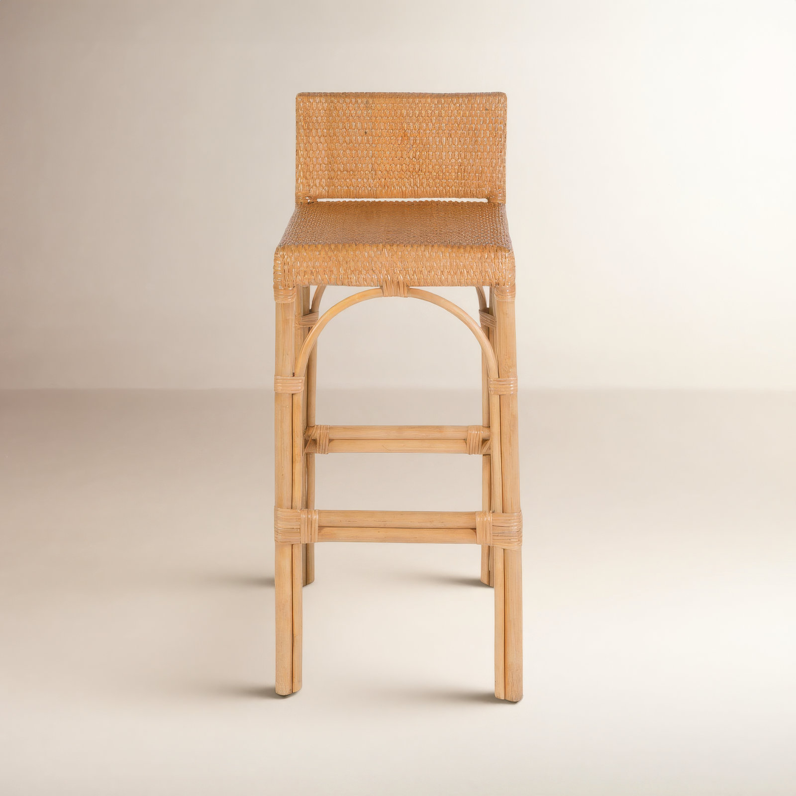Estella Counter Stool, Natural Brown, Bar Stool (30" Seat Height)