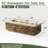60" Propane Gas Fire Pit Table, 60000 BTU Rectangular Concrete Fire Pit For Outside Patio Deck Garden Backyard- Sandstone