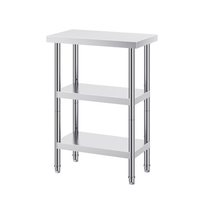 Table de préparation des aliments en acier inoxydable (table basse incluse)