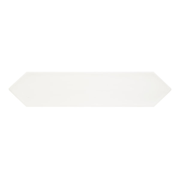 Flow White 3" x 12" Picket Ceramic Wall Tile – Glossy Finish