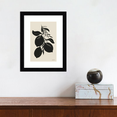 «Lemon Silhouette I» par Becky Thorns - reproduction d'un seul cadre