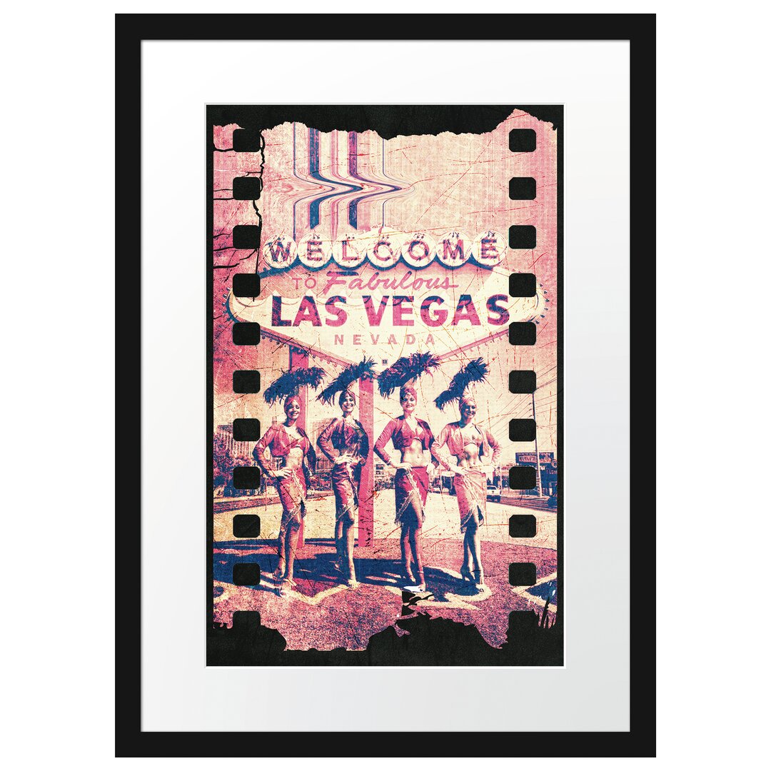 Gerahmtes Poster Fabulous Vegas Black