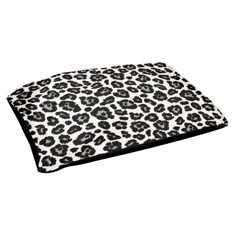 Coussin pour chien Baltimore Football, Grand (l 30 po x P 40 po x H 5 po), Blanc / argent / noir