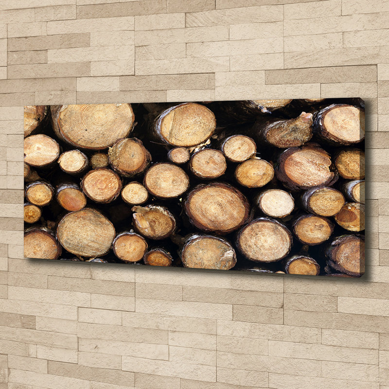 Logs Of Wood - No Frame Print on Canvas