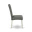 Ensemble de coin repas 3 pièces pour petits espaces comprenant une table de salle à manger carrée et 2 chaises de salle à manger Parson en tissu gris, lin blanc-1133033489-1133033488-1189260641