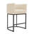 26" Upholstered Metal Barrel Counter Bar Stool-340202086-341230627