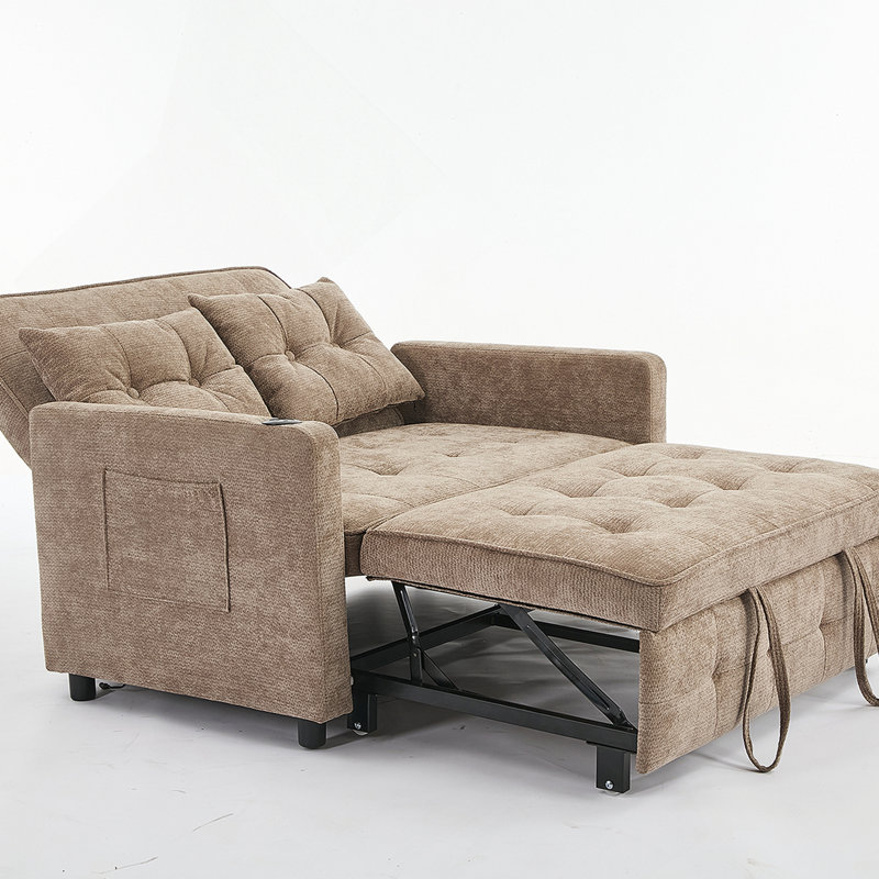 Fauteuil réglable, canapé-lit simple convertible, fauteuil-lit coulissant, Chameau