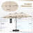 445cm Balcony Parasol