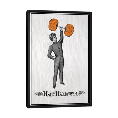 « citrouille strong man », art sur toile tendue