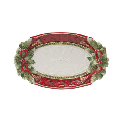 Fitz and Floyd Holiday Home Platter