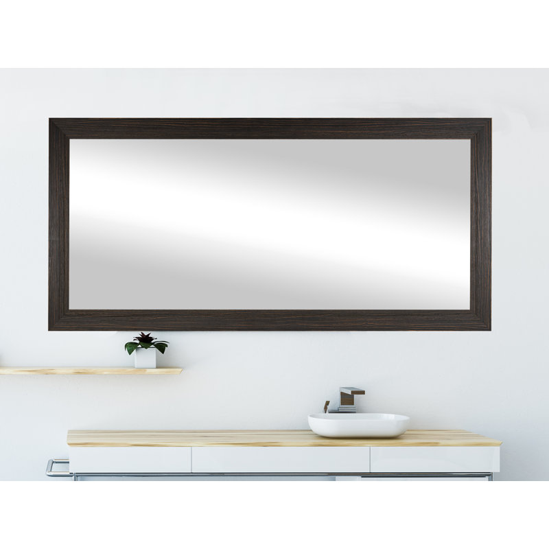 Miroir de salle de bain Dakston, Espresso, 35,25 po x 61,75 po