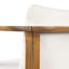 Ensemble de 2 chaises de patio Comfort, ensemble de salle à manger d'extérieur moderne en bois d'acacia