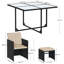 Ernesta 8 - Person Wicker Patio Dining Set with Square Table , Cushions Included-490456041