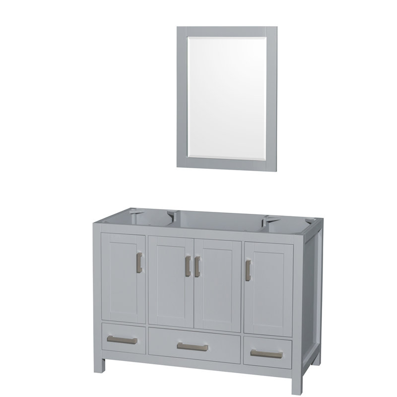 Sheffield 48" Single Bathroom Vanity Base Only, Gray