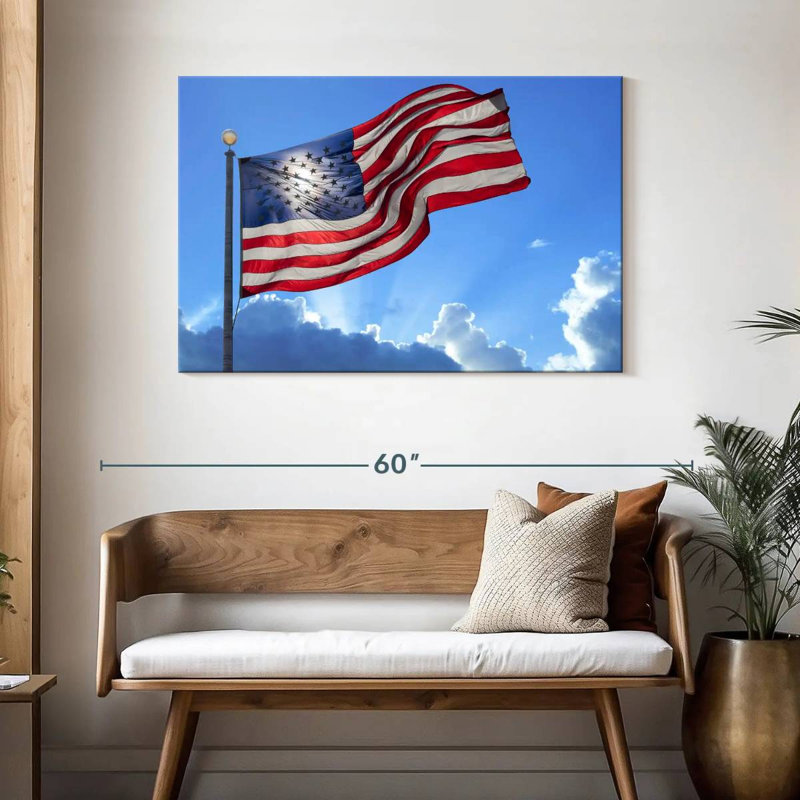 Flag Sky, 30" H x 45" W