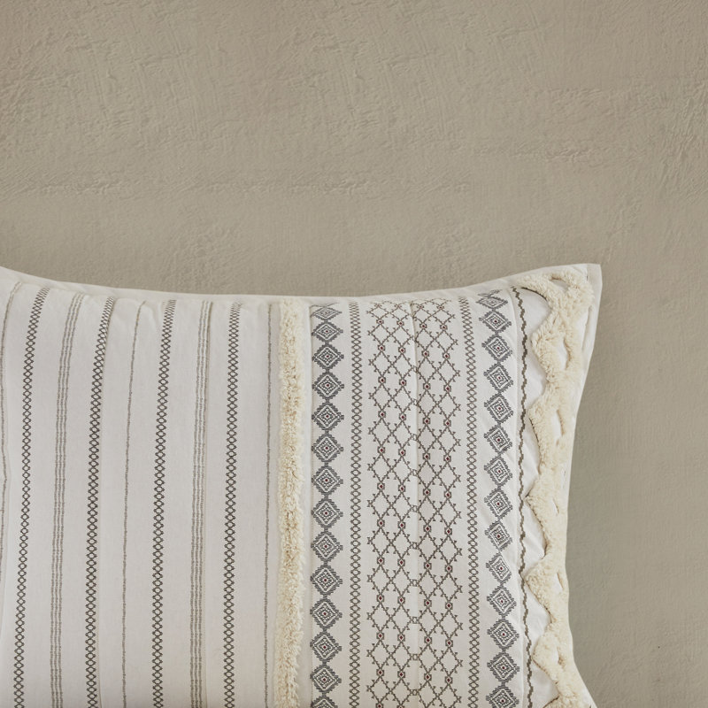 Imani Cotton Coverlet Set, King/Cal King Coverlet + 2 King Shams