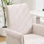 Chaises de bureau ergonomiques, en tissu velours côtelé et fini blanc pour une utilisation polyvalente