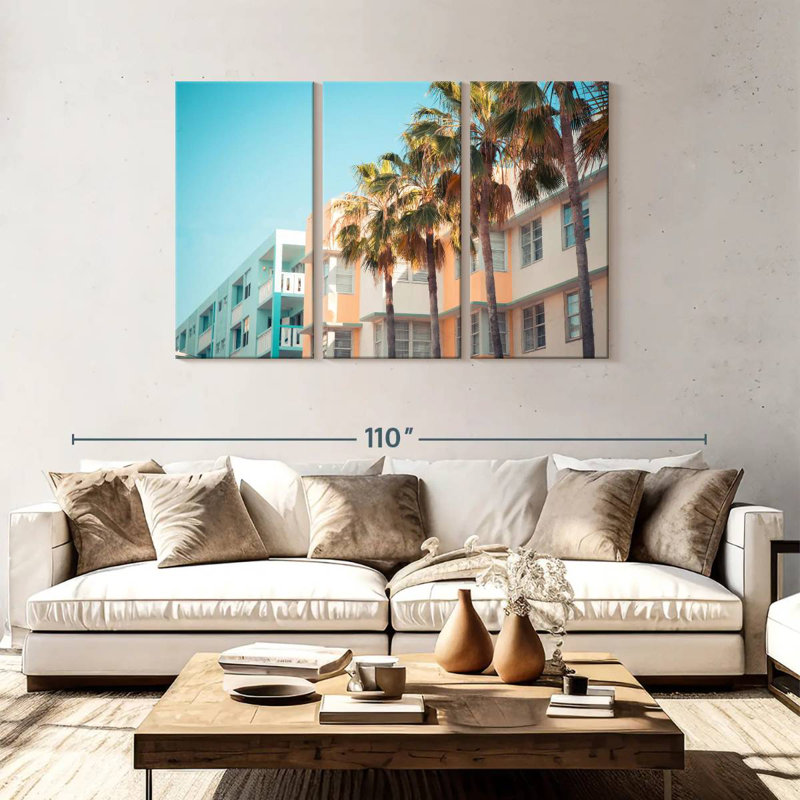 Lilie Miami City Buildings, H 48 po x l 74 po