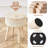 Round Upholstered Ottomans-451959162