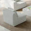 Lit avec fonction convertible et surélevé, beige, coussins modulaires en chenille beige modulaire, confortable pour la famille