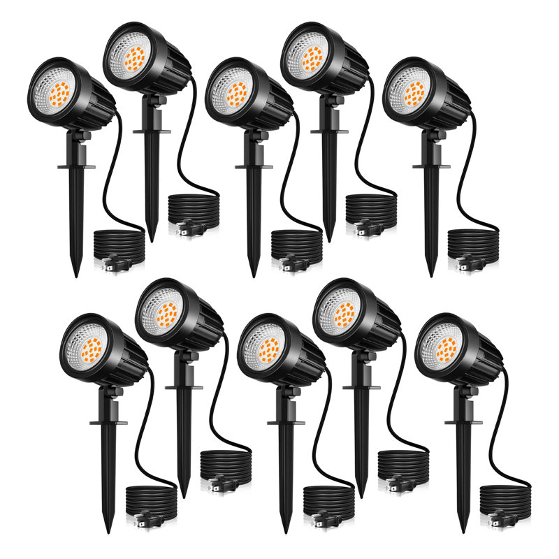 Satin Brass Plug-in Integrated Led Aluminum Spotlight (10 Pack)