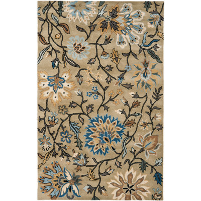 Jardin Hand Tufted Wool Floral Rug