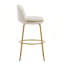 Tabouret de bar rembourré en métal-681448598