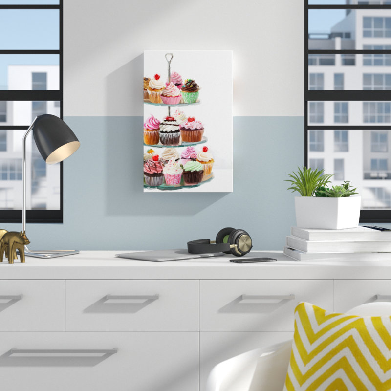 « cup gâteaux », reproduction sur toile tendue, H 32 po x l 22 po x P 2 po