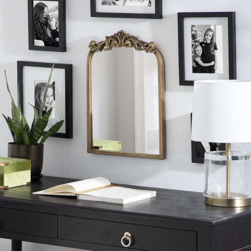 Miroir d'appoint Damier, Or