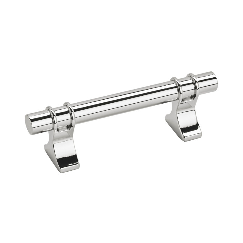 Poignée barre Davenport, Chrome poli, 3"