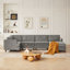 Canapé modulaire moderne, canapé convertible 6 places-2106472206