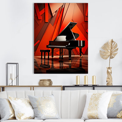" Red Grand Piano Cubist Concerto "