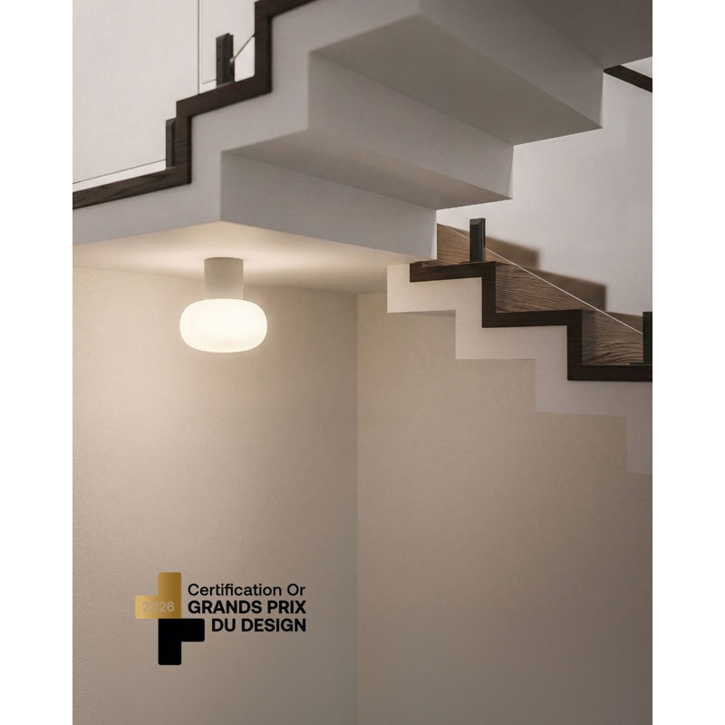 Plafonnier modulaire pilier 8 pouces, White