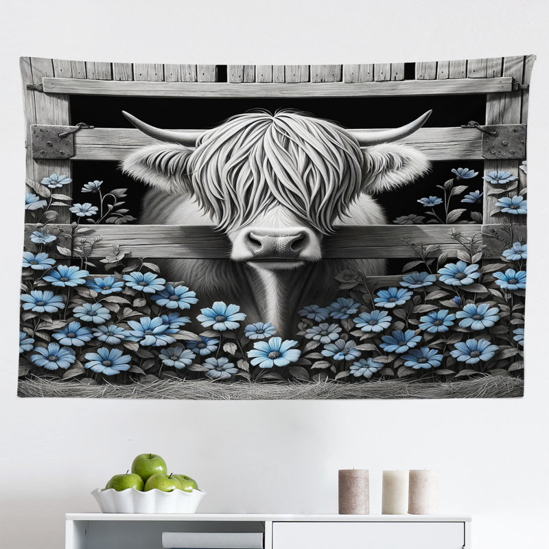 Tapisserie en microfibre, H 30 po x l 45 po