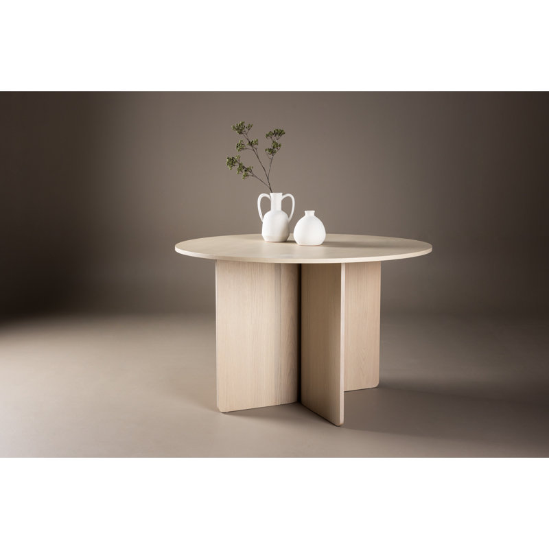 Bharma Round Dining Table, White