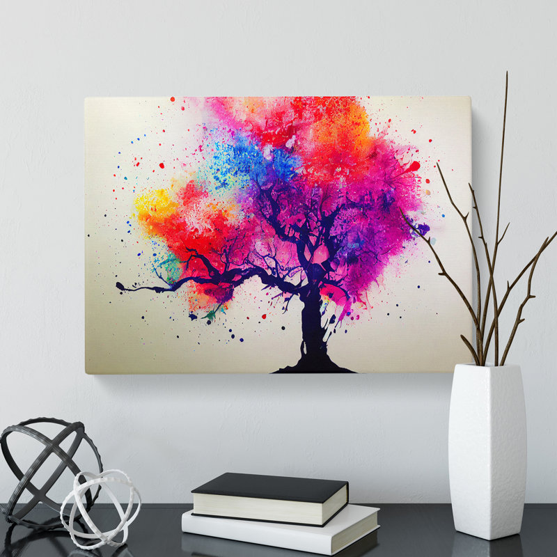 Tree Splash Vol.3 Abstract - Wrapped Canvas, 35cm H x 50cm W x 3cm D