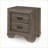 Lyndon Weathered Gray Shaker Nightstand with 2 Drawers