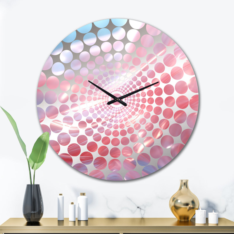 Whitherspoon - Horloge murale géométrique abstraite, Très grand