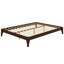 Base de lit plateforme en bois de bambou sec massif avec support en lattes de bois-1777221889
