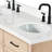 Thornaby  Solid Wood Double Bathroom Vanity with 1.5'' Carrara Quartz Top-930754120-906429791