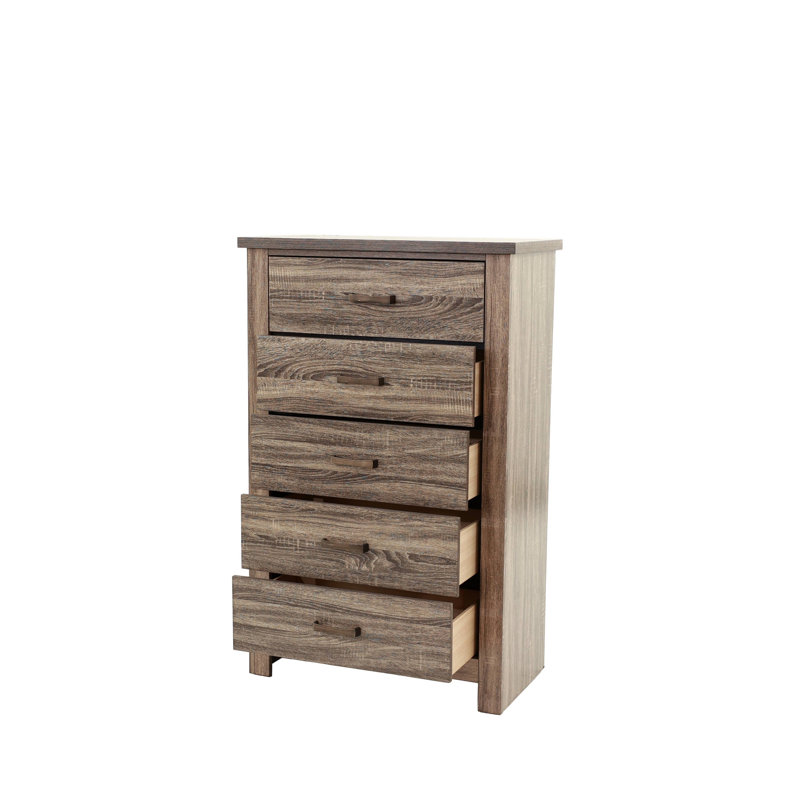 Commode en bois rustique avec tiroirs de rangement pour la chambre à coucher