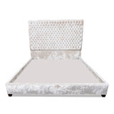 Upholstered Wingback Bed