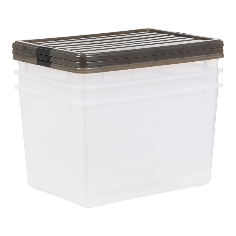 Stack and Pull Plastic Storage Bin