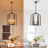 Farmhouse 6-Light Lantern Geometric Chandelier Candle Style Pendant Light for Kitchen Island Dining Room-1908156298