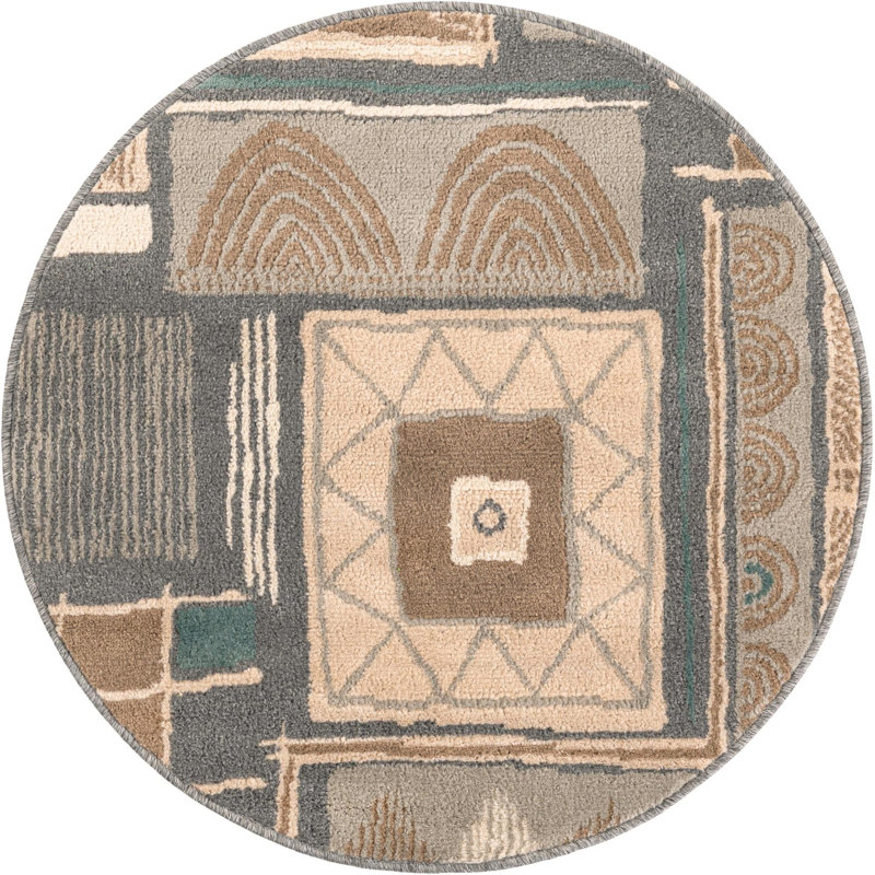 Tribal Telaya Rug, Round 3'1"
