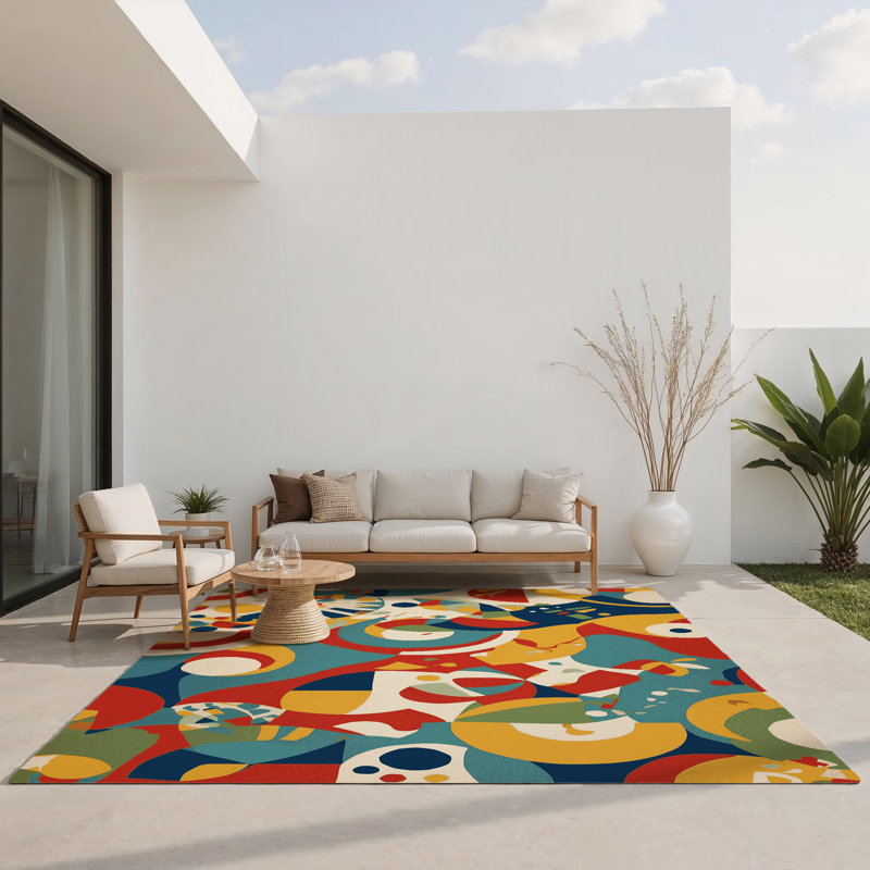 Bold Sparkle Indoor And Outdoor Area Rug, Rectangle 3' x 5'