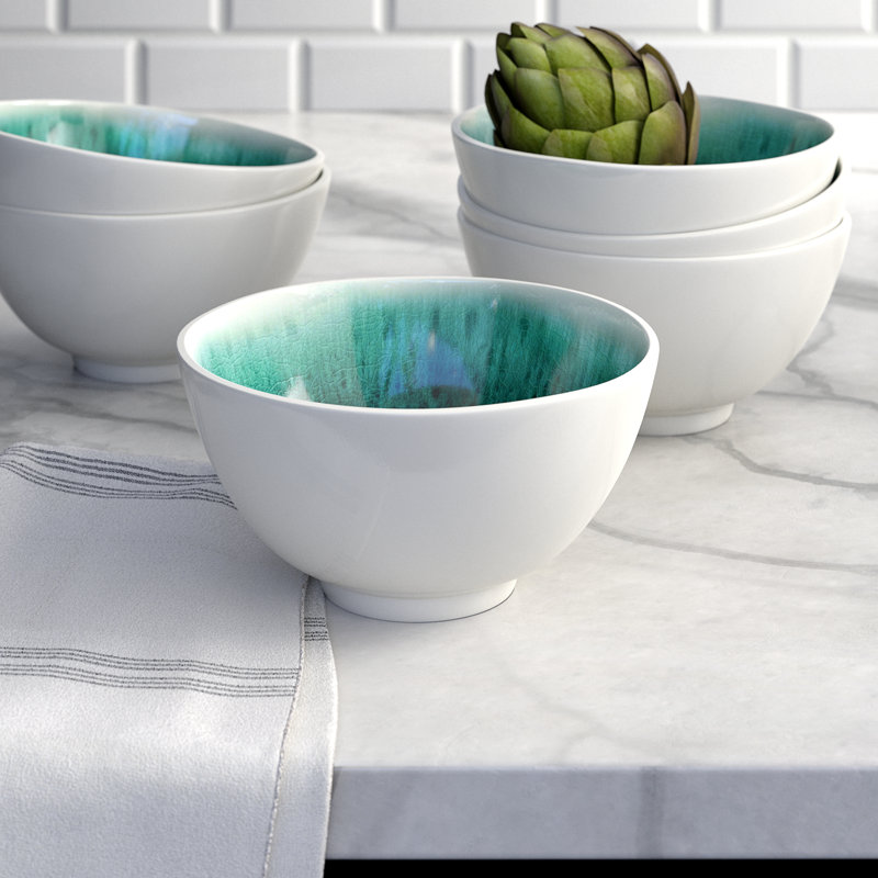 13,5 oz. Lockesburg Bol à salade Glaze, Turquoise