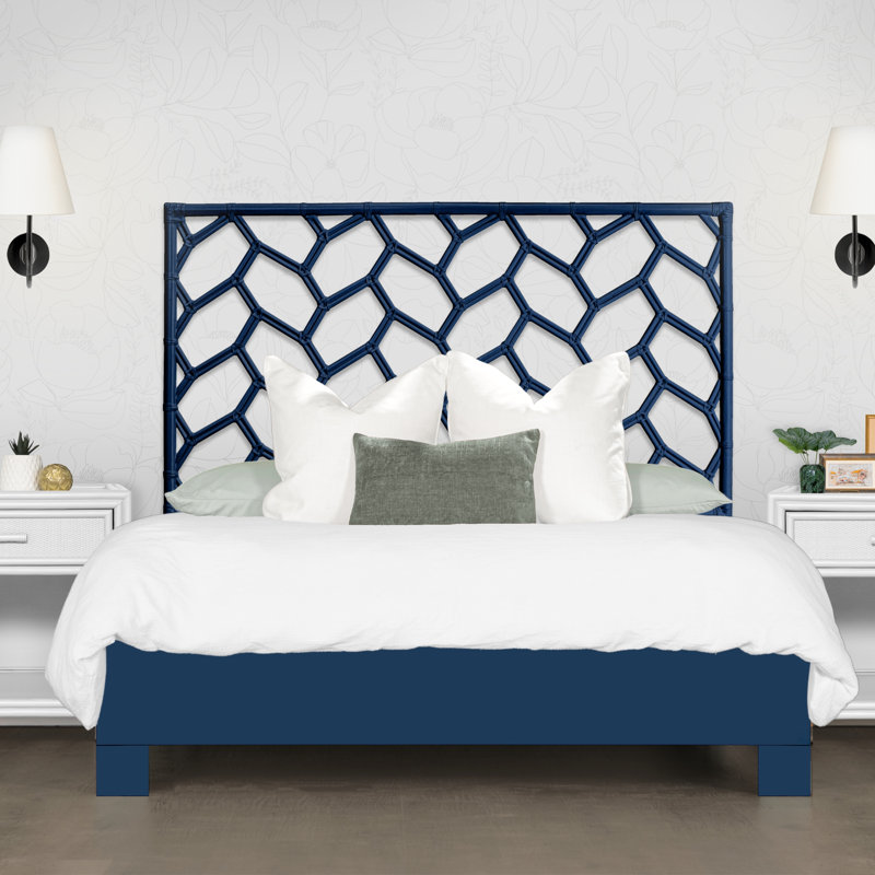 Lit standard Silas, Très grand, Bleu marine
